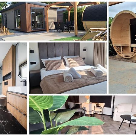 'Relax Lodge Sea' - Wellness Lodge In Zeeland - Private Sauna - Airco - Garden - Outdoor Swimming Pool - Free Wifi, Towels & Bed Linen Heinkenszand المظهر الخارجي الصورة
