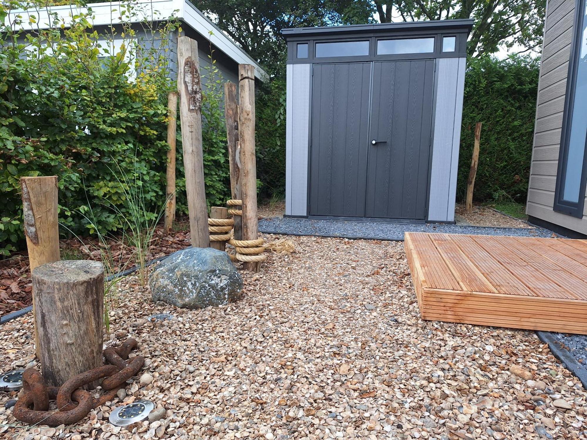 'Relax Lodge Sea' - Wellness Lodge In Zeeland - Private Sauna - Airco - Garden - Outdoor Swimming Pool - Free Wifi, Towels & Bed Linen Heinkenszand المظهر الخارجي الصورة