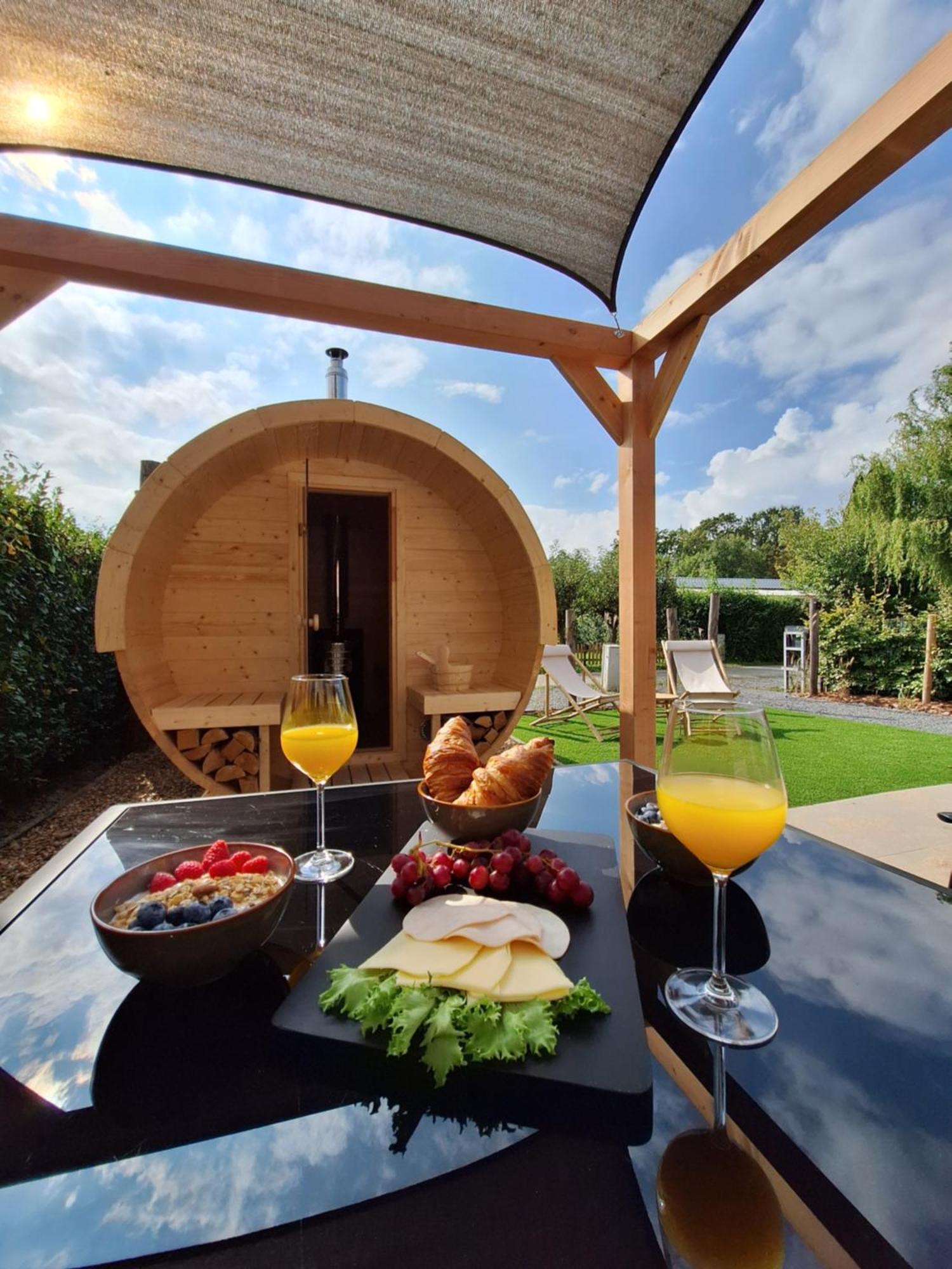 'Relax Lodge Sea' - Wellness Lodge In Zeeland - Private Sauna - Airco - Garden - Outdoor Swimming Pool - Free Wifi, Towels & Bed Linen Heinkenszand المظهر الخارجي الصورة